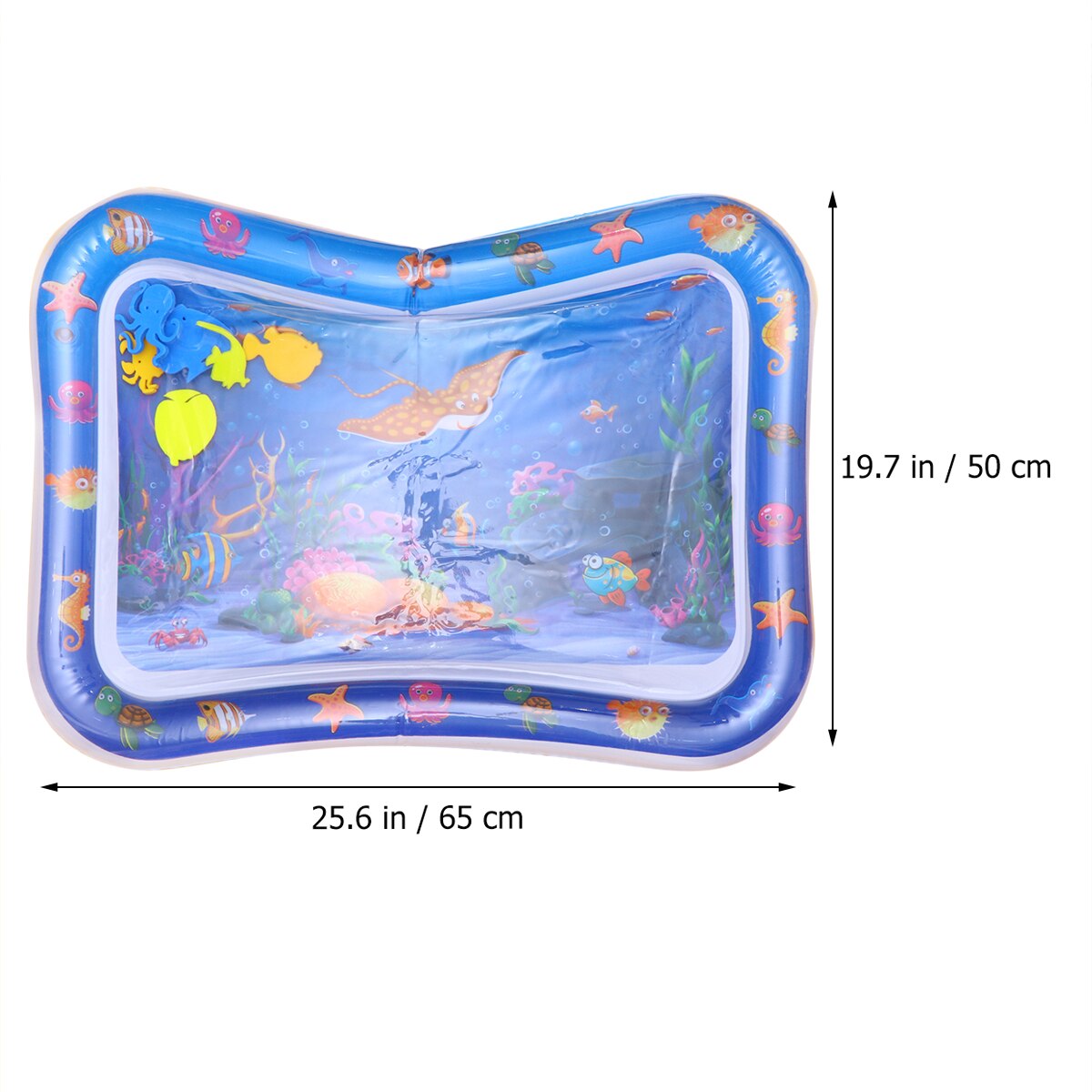 Fish Baby Pad Toys Inflatable Crawling Cushion Water Play Mat Leakproof Colorful Play Mat Baby Toys For Infants Toddlers