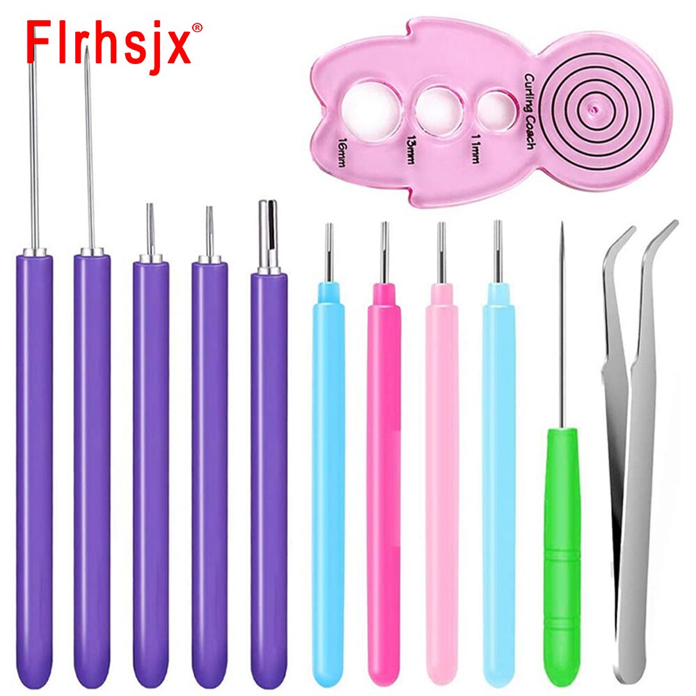Paper Quilling Tools Slotted Kit Handmade Rolling Curling Quilling Needle Pen for DIY Paper Cardmaking Project Tools