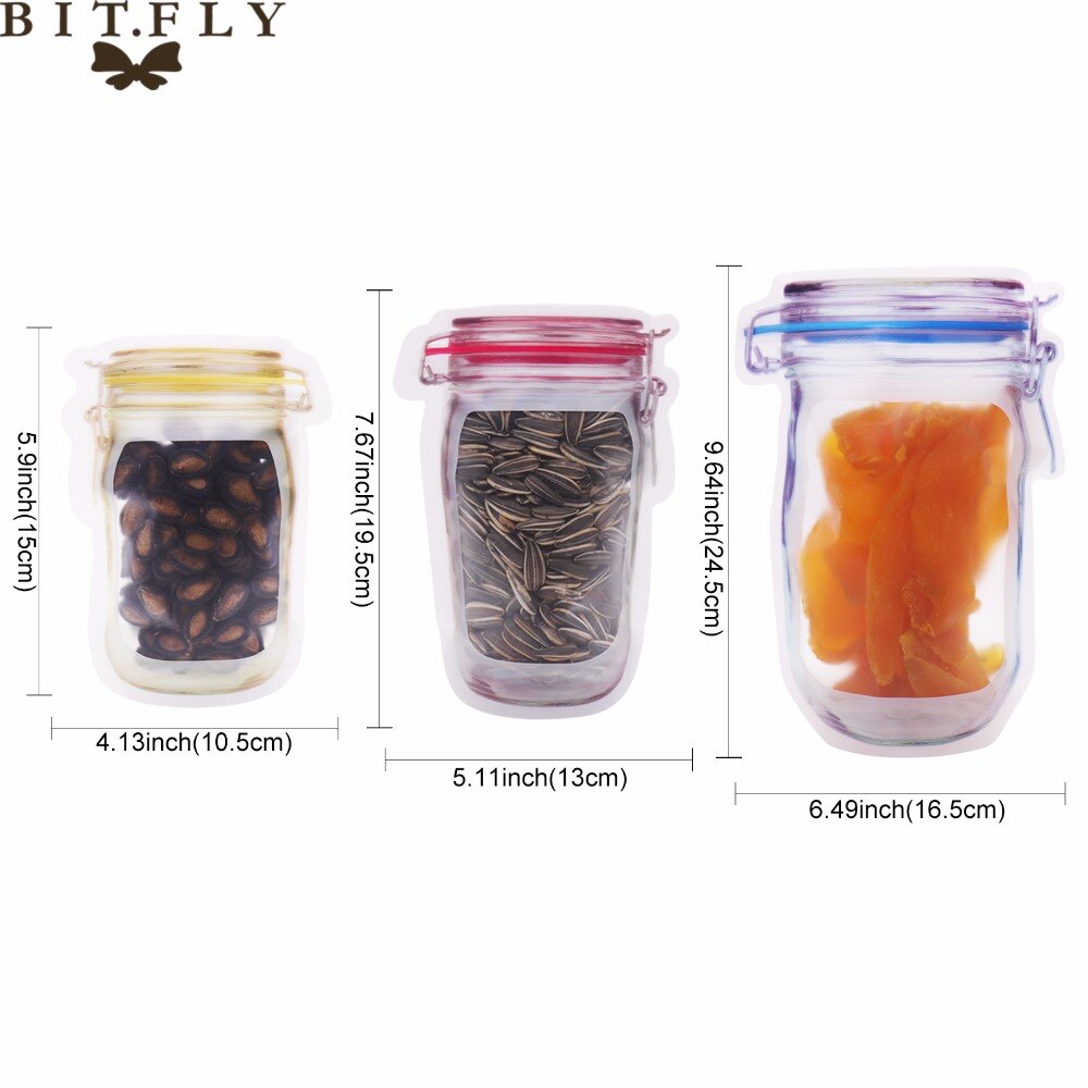 Clear Reclosable Valve Zipper Plastic Retail Packing Pack Bag Zip Lock Zip lock Bag cookies candy Grains Storage Package
