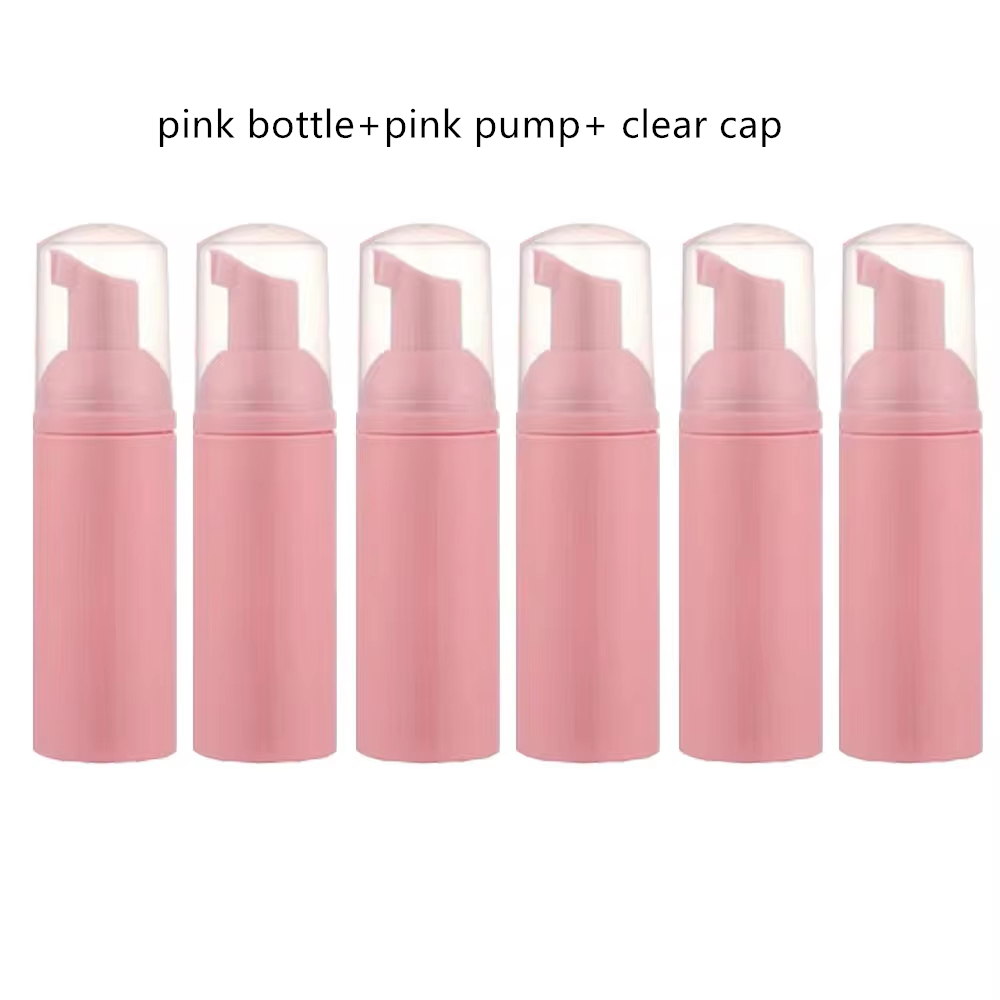 6 Teile/los 2 unzen/60 ml Kunststoff Schaum Pumpe Flasche Leere Gesicht Wimpern Kosmetische Flasche Reiniger Seife Spender für reinigung Schaum Flasche: dunkel khaki