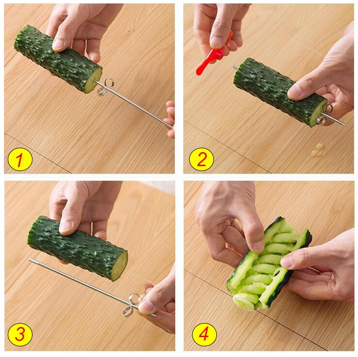 Wałek ręczny spiralna krajalnica robić warzyw robić marchwi spiralna krajalnica robić ziemniaków ogórek sałatka krajalnica robić warzyw Spiralizer narzędzia kuchenne