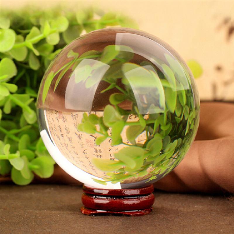 100MM Crystal Ball Photography Prop Meditation Ball Contact Juggling Glass Sphere Display