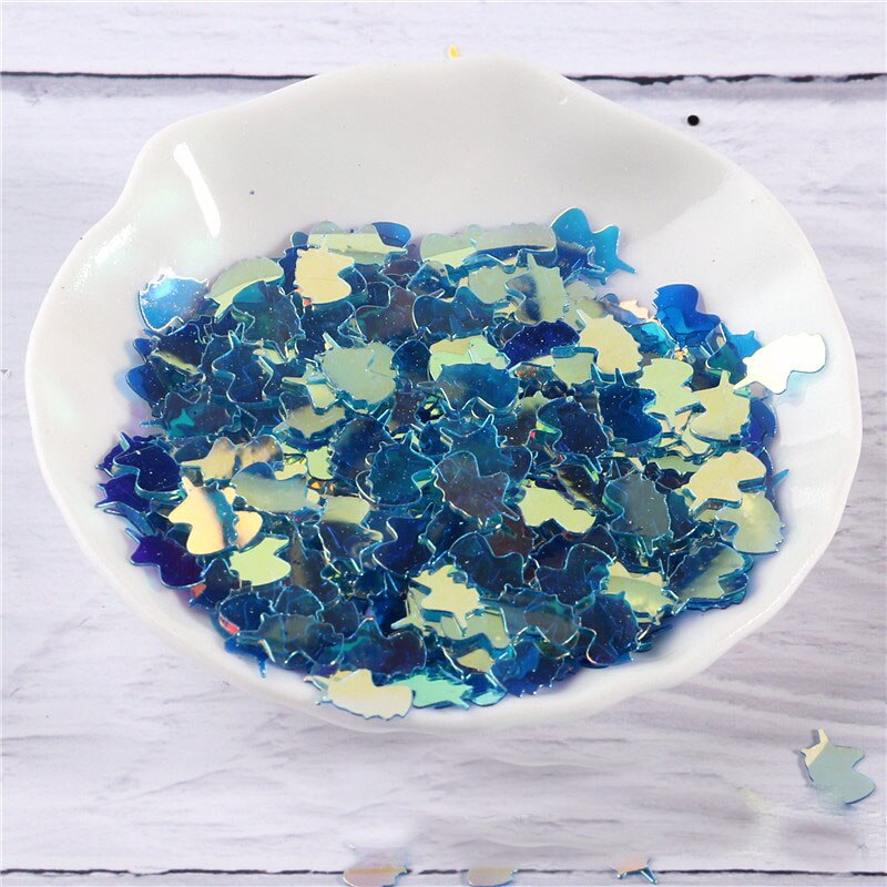 5*8mm eenhoorn hoofd nagel pailletten handleiding diy materiaal feestdecoratie pailletten pvc bulk pailletten kledingaccessoires  jj319: 7