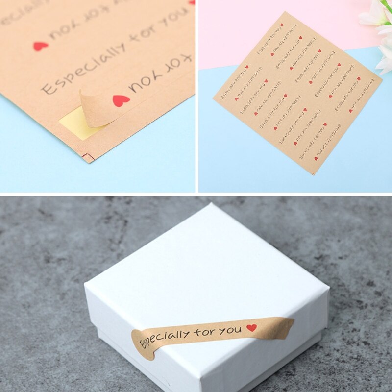 Handmade Especially For You Stickers Label Kraft Paper Bakery Seals Bakery