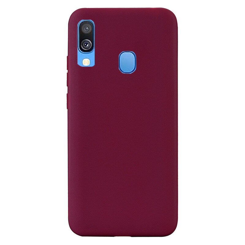 Case For Samsung Galaxy A40 Case SM-A405F 5.9 Soft Silicone Back Cover Phone Case For Samsung A40 A 40 Coque Fundas Bumper shell: 10 Wine Red