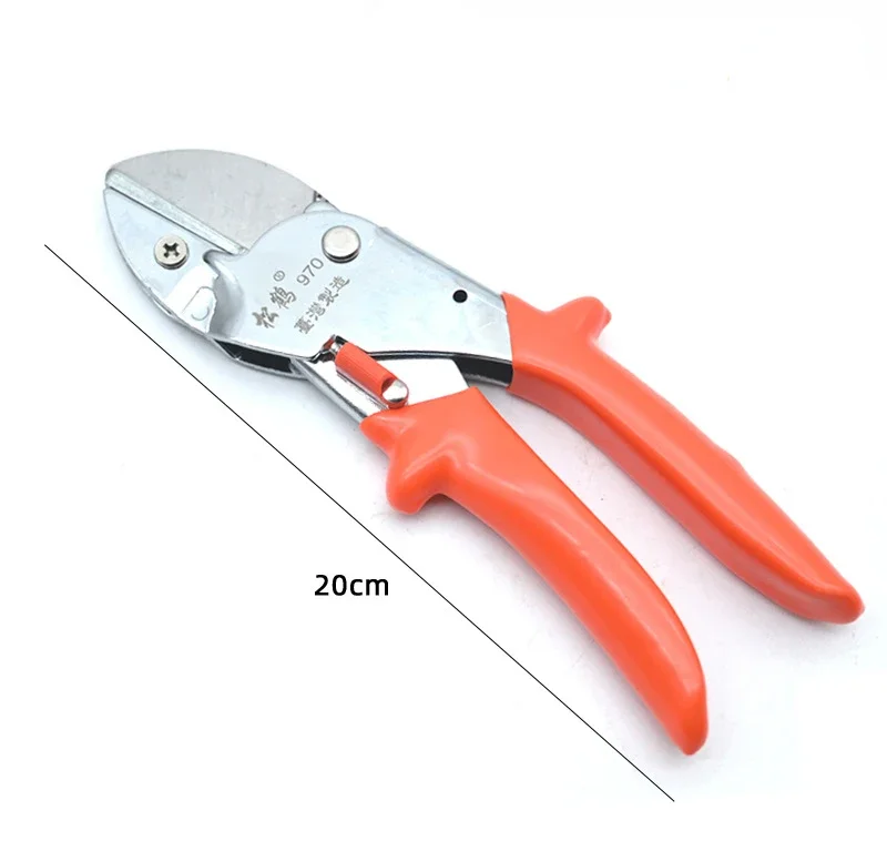 SK5 Steel Pruning Shears Garden Pruner Scissors Powerful Cutting Tree Trimmers Secateurs Hand Clippers Flower Branch Scissor: Red