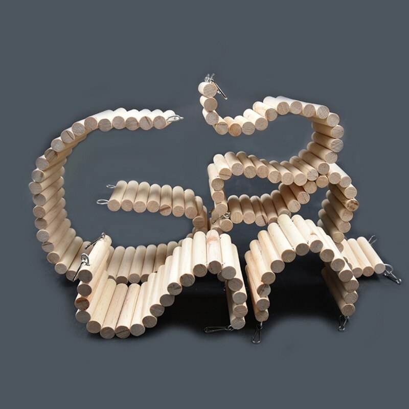 Hamster Suspension Bridge Toy Climbing Ladder for Dwarf Syrian Hamster Mouse Gerbil Small Animal 7.8/11.8/15.7/23.6 Inch Y5GB