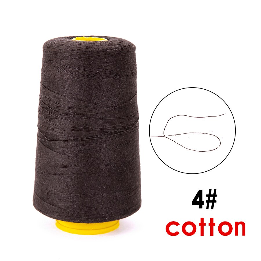 Máquina de coser para cabello, herramientas para pelucas, hilo para tejer de algodón y nailon, accesorios para pelucas, gorras, herramientas de extensión de cabello: 4-cotton