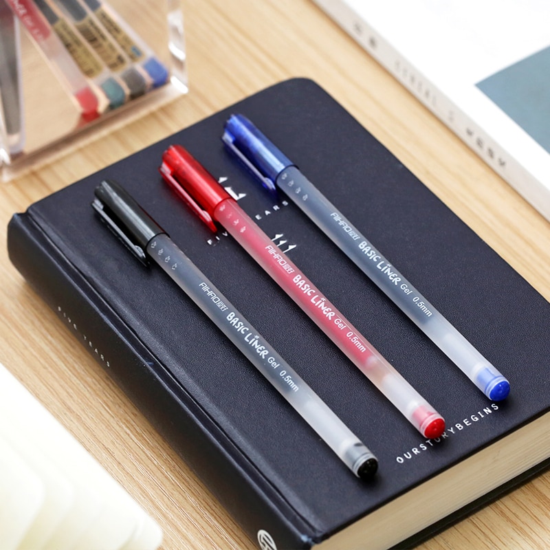 12pcs Basic liner gel pens Ballpoint 0.5mm roller ... – Grandado