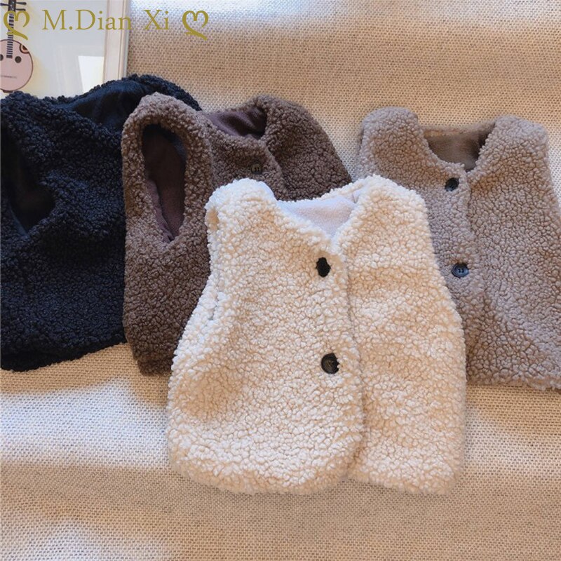 Baby Peuter Baby Meisjes Herfst Winter Baby Dikke Vest Meisjes Jongens Berber Fleece Vest Baby Meisje Winter Kleding 0-24M
