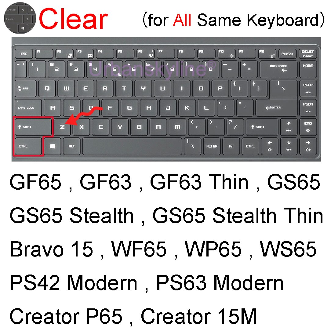 Keyboard Cover 4: Clear