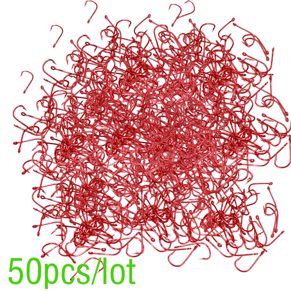 Fish Hook High Carbon Steel Barbed Fly Hook Worm Pond Fishing Hook Pond Reservoir Salt Water Carp Fishing Gear