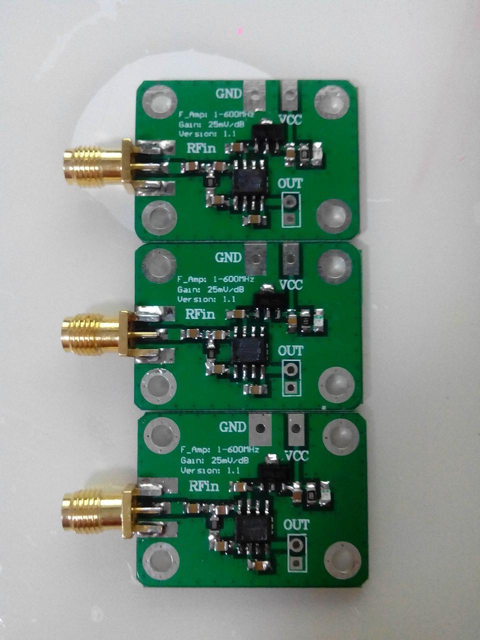 Détection logarithmique de puissance de compteur de puissance de 1 MHZ à 500 MHZ RF