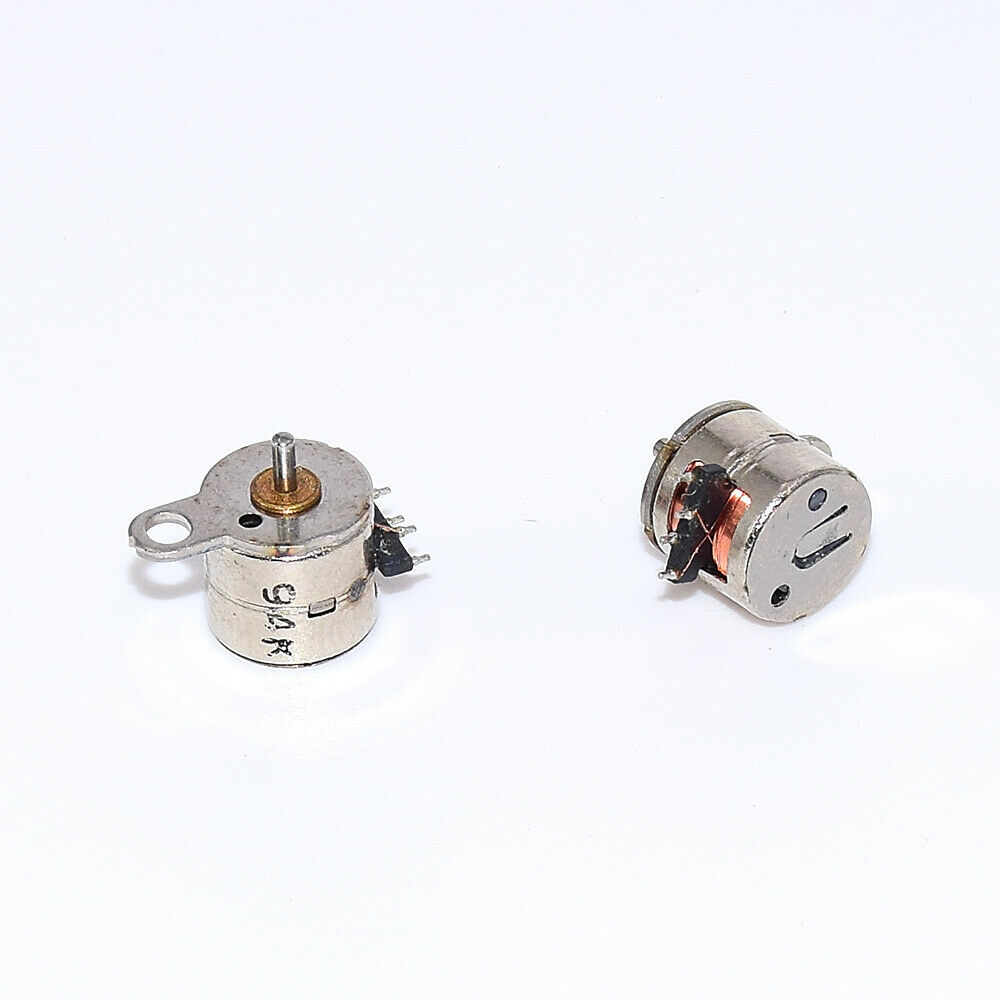 5PCS Tiny 6mm Step Motor 2-Phase 4-Wire Stepper Motor Mini Round Stepping Motor