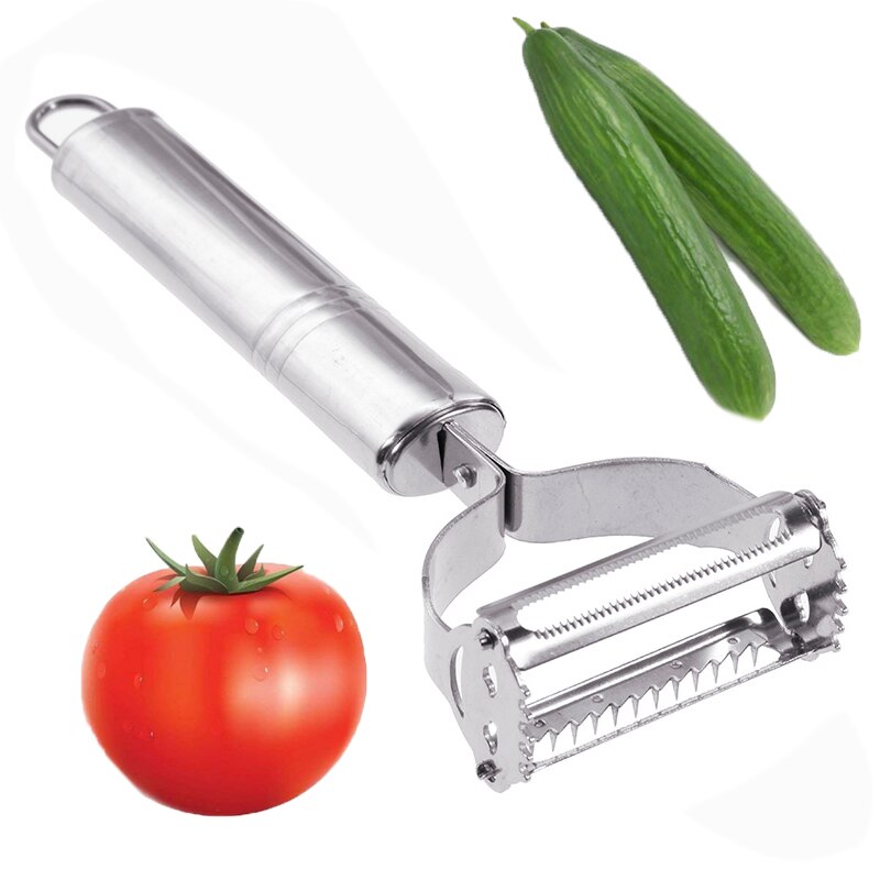 Rvs Dunschiller Rasp Multifunctionele Fruit Dunschiller Groente Fruit Schil Shredder Slicer Rasp Keuken Accessoires