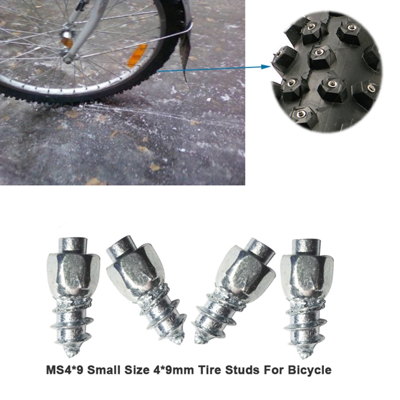 9 mm Tire Studs Snow Spikes Anti-Slip Anti-Ice for Car Truck Bicycle Boot Motorcycle ATV SUV Auto