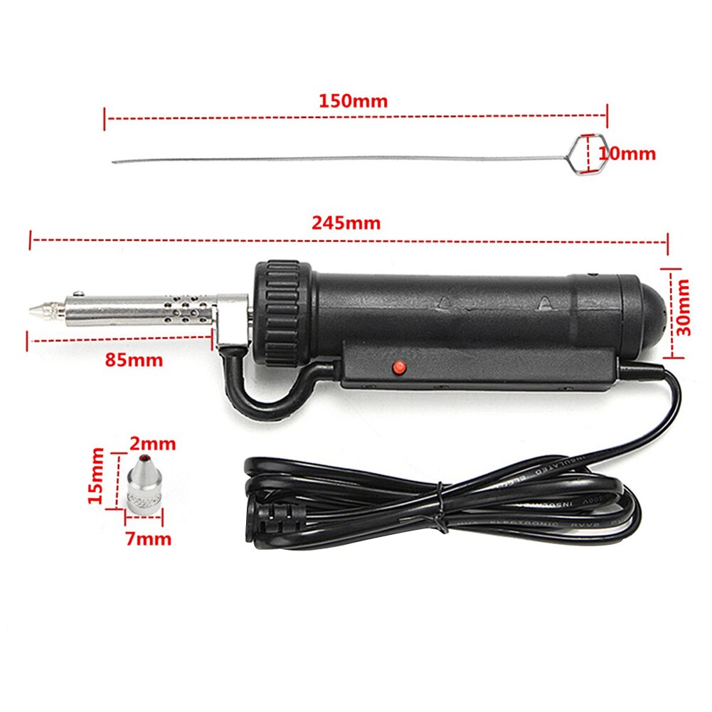 Electric Welding Soldering Tin Sucker Vacuum 220V Desoldering Pumping with Nozzle Automatic Removal Iron Pen Handheld Tool Sets