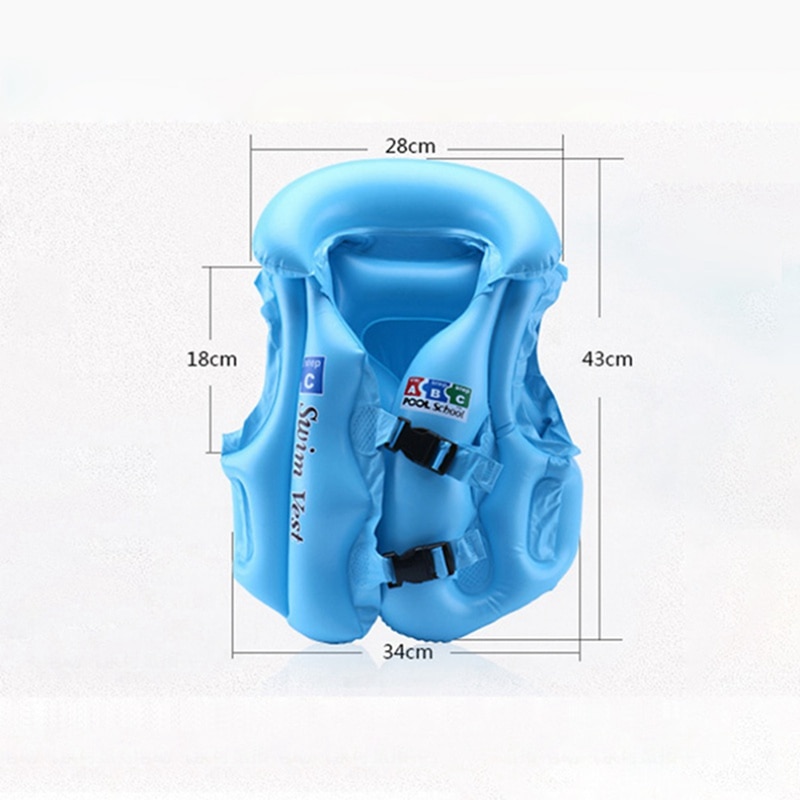 PVC Children Float Swimming Aid Safety Float Inflatable Swim Vest Learn-to Swim kids Life Jacket Buoyancy Aid Vest puddle jumper