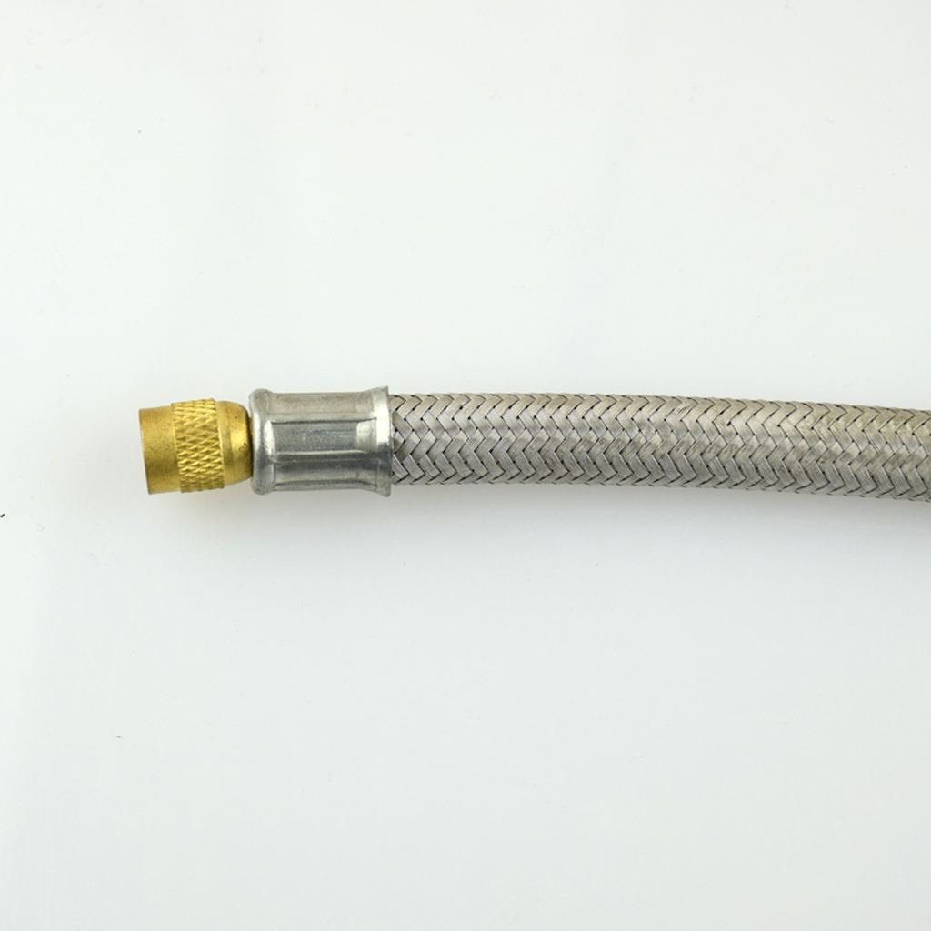 4 unidades de vástago de válvula de doble rueda extensor de extensión 7 '10' mangueras trenzadas flexibles de acero inoxidable con clip de hierro que extiende la longitud