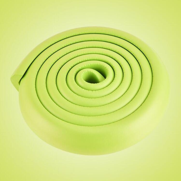 Cinta de seguridad para bebés, esquina con cojín de borde afilado, suavizante, Protector de parachoques, protección para niños, 2M: Green