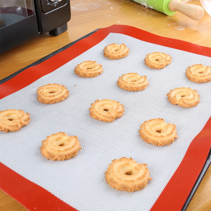 Non-stick Siliconen Bakken Matten Cookie Pad Rolling Deeg Mat Hittebestendig Glasvezel Slagmensen Meel Fondant