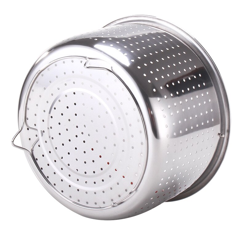 Stainless Steel Vegetable Steamer, Fish Rice With Silicone Handle, Vegetable And Fruit Eggs, Eight Quarts