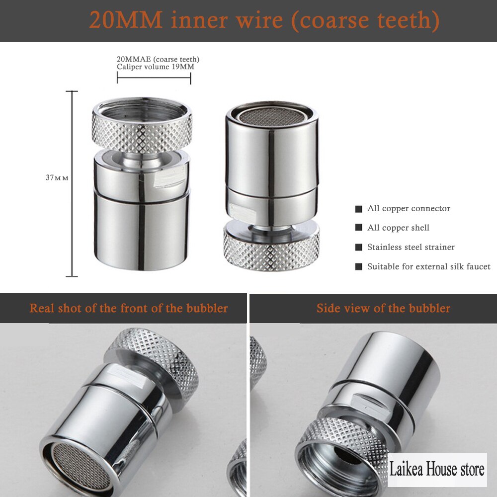 Spritzen-nachweisen Wasser-sparen Gerät Filter Haushalt Schlauch Belüfter Diffusor Filter Wasser Wasserhahn Bubbler Belüfter Wasser sparen klopfen