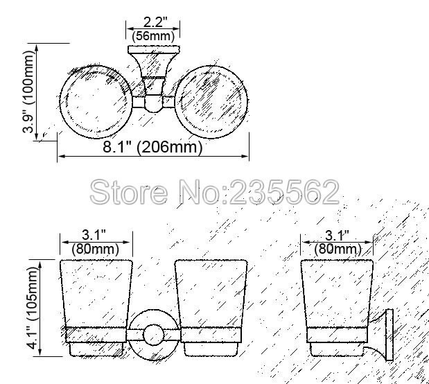 Złoty kolor uchwyty na kubki podwójny kubek ceramiczny uchwyt ścienny szczoteczka robić zębów kubek robić mycia zębów uchwyty akcesoria łazienkowe sprzęt