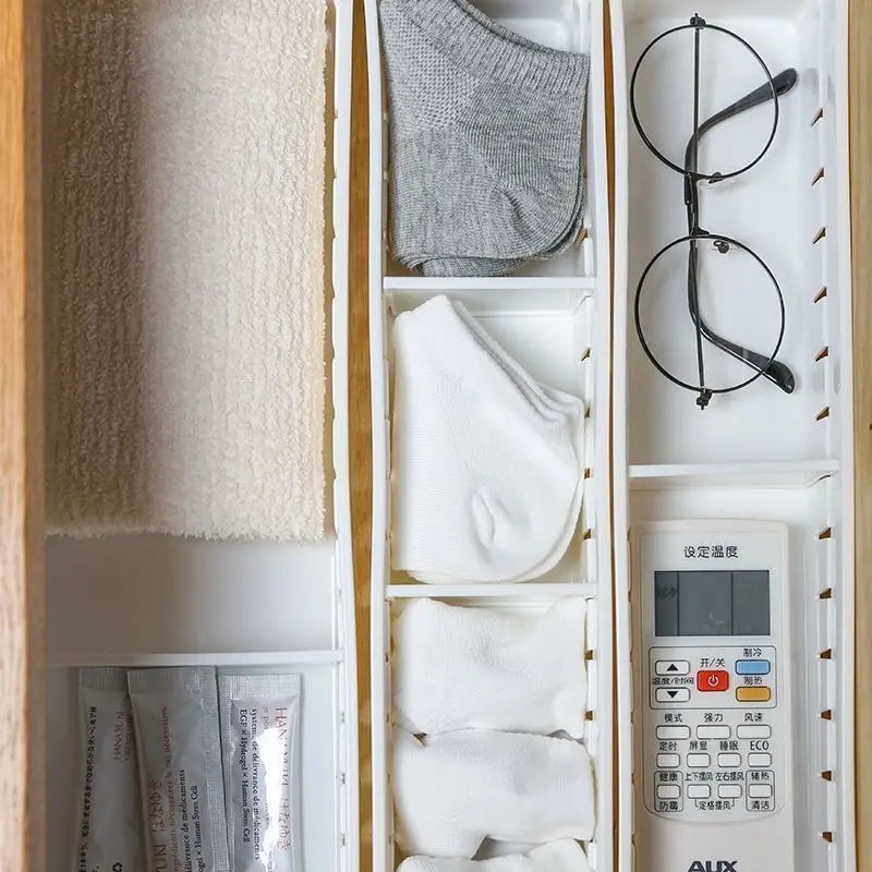 Scatole portaposate da cucina Portaposate in plastica con divisore regolabile per coltelli forchetta cucchiaio Organizzatore del cassetto della cucina