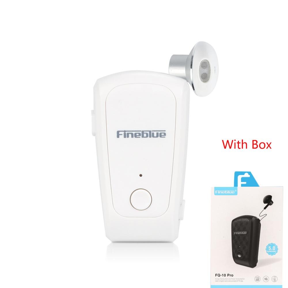 Fineblue FQ-10 pro Bluetooth 5.0 10 minerale di conversazione auricolare Bluetooth auricolare senza fili Bluetooth headse HIFI stereo con microfono: bianca con scatola