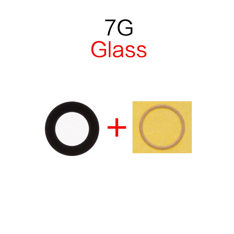 1 sztuk tylna kamera szklany obiektyw pierścień Bezel pokrywa uchwyt dla iPhone 7 8 Plus X obiektyw części zamienne: For 7G Lens