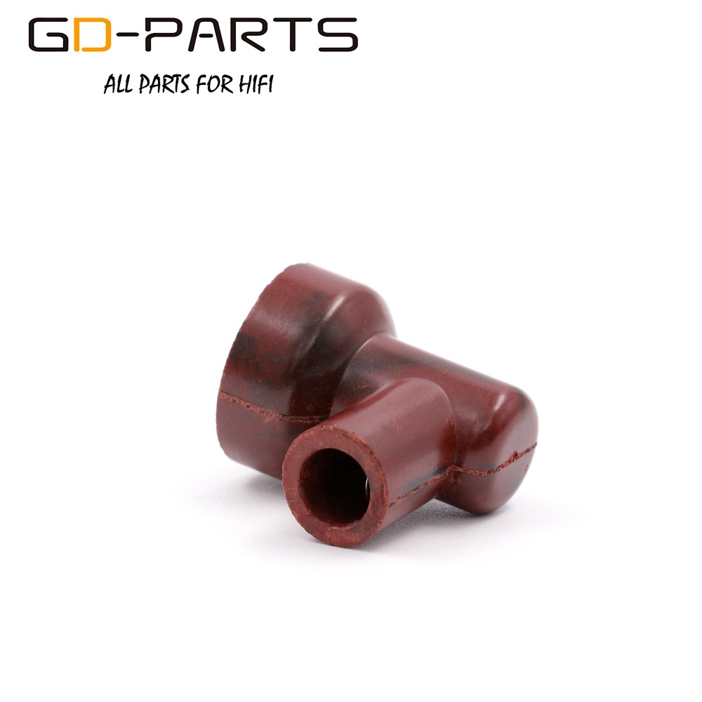 GD-PARTS Bruin Bakeliet Vacuüm Buis Caps Anode Plaat Grip Caps Hoed Voor FU29 FU32 829 832 Vacuüm Buizen 2 PCS