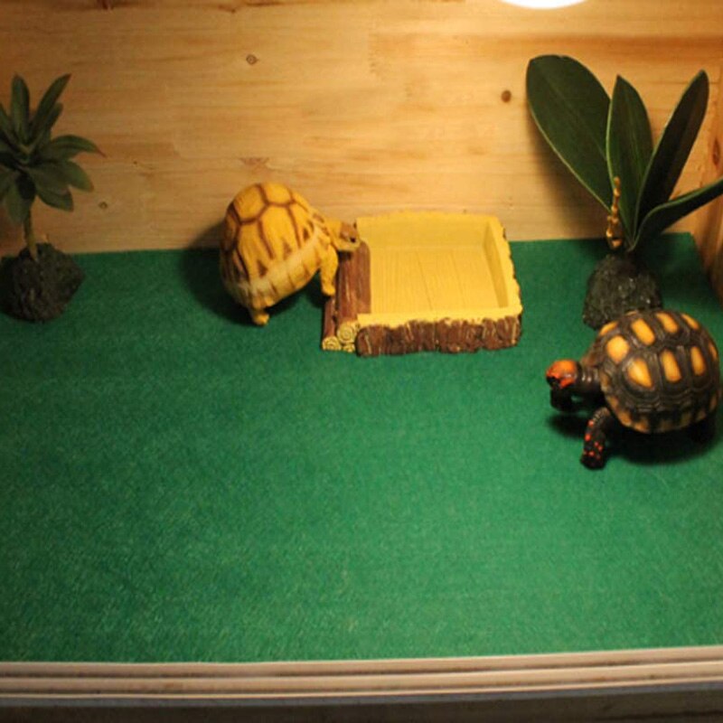 Reptile Carpet, 2-Piece Terrarium Reptile Cage for Bearded, Lizard and Leopard