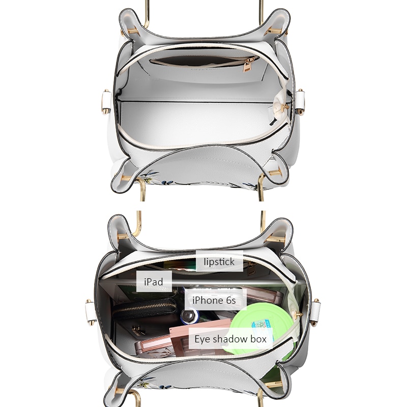 LOVEVOOK femmes sacs à main femme épaule sac à bandoulière avec broderie sacs de messager pour dames sac à main ensemble de sacs