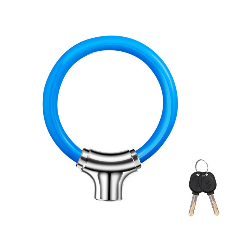 Lightweight Bicycle Lock Key Password Anti-theft Padlock MTB Road Bike Lock Motorcycle Lock Cycling Accessories: Blue