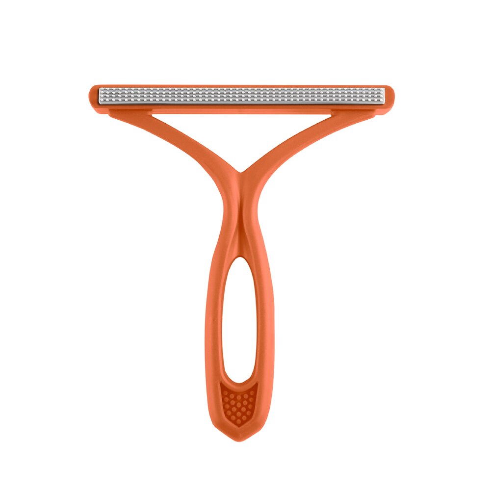 Upgraded Lint Remover Double Sided Portable Manual Clothes Fuzz Sweater Lint Roller Hair Clean Brush Winter Coat Shaver Remover: orange