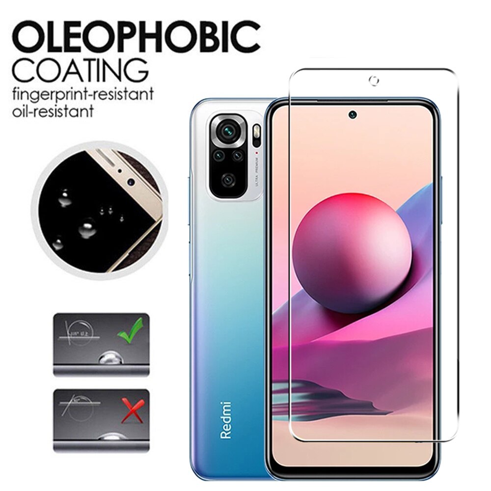 4in1 Gehard Glas Voor Xiaomi Redmi Note 10 10S Global Screen Protector Camera Lens Beschermende Film Voor Redmi Note 10 Pro Glas