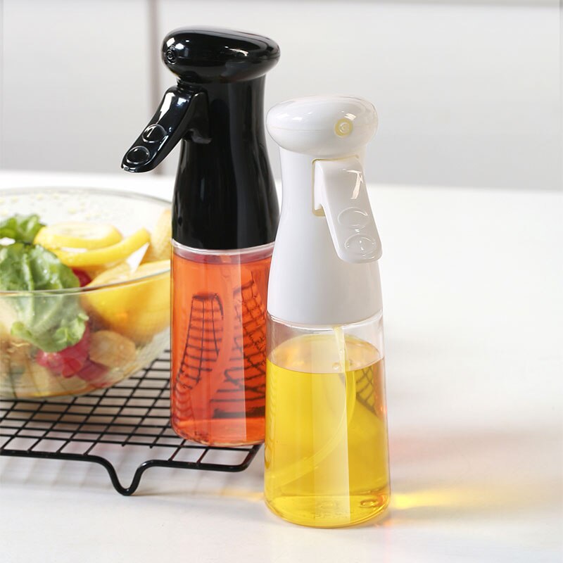2 st plast multifunktion bärbar oljeflaska spray vinäger spray oljeflaska för kök bbq picknick