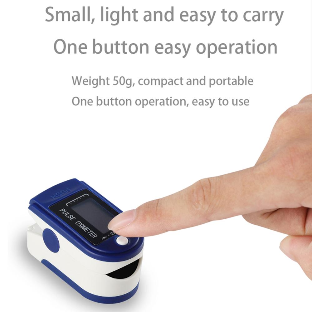 Blood Oxygen Monitor Finger Pulse Oximeter Oxygen Saturation Monitor Pressure Pulse Heart Rate Monitor