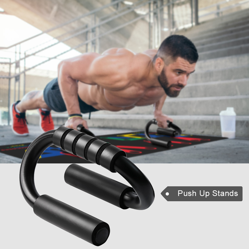 S forma de fitness push up stands barras ferramenta push up rack placa sistema abrangente exercício fitness workout ginásio equipamentos fitness