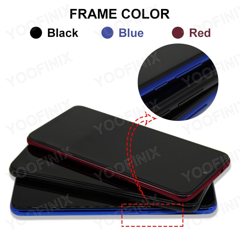 Piezas de repuesto para Xiaomi Redmi Note 7, Digitalizador de pantalla táctil LCD Original de 6,3 pulgadas, M1901F7G