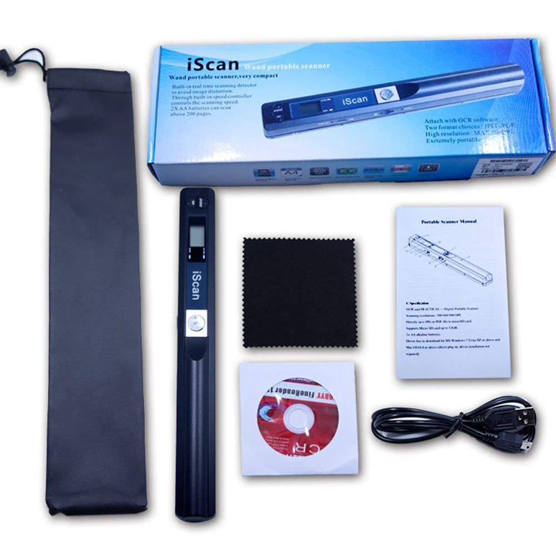 Scanner portatile portatile portatile per documenti immagine A4 Scanner manuale 900DPI usb 2.0 Scanner supporto formato JPG/PDF