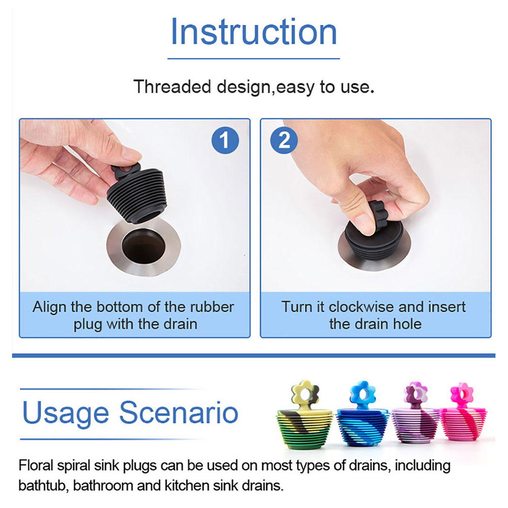 Silikon Quaddel Universal- Silikon Waschbecken Stecker Badewanne Stecker Boden Ablauf Wasser Lagerung Kanalisation Waschbecken Abdeckung Küche Schlecht Zubehör