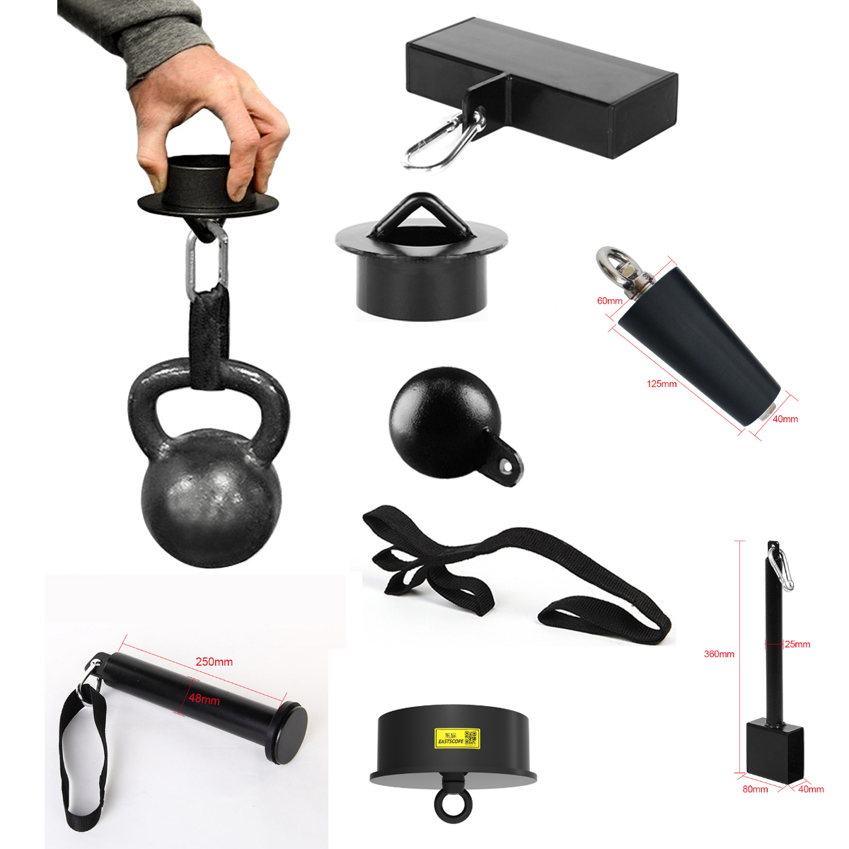 Fitness Vinger Krachttraining Pinch Blok Klauw Grips Trainer Gym Barbell Laden Pin Apparatuur Thuis Arm Pols Workout Handvat