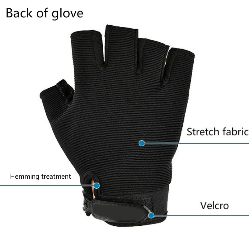 Deportes al aire libre mujeres hombres guantes de alpinismo protección resistente al desgaste antideslizante Fitness equitación entrenamiento dedo desnudo