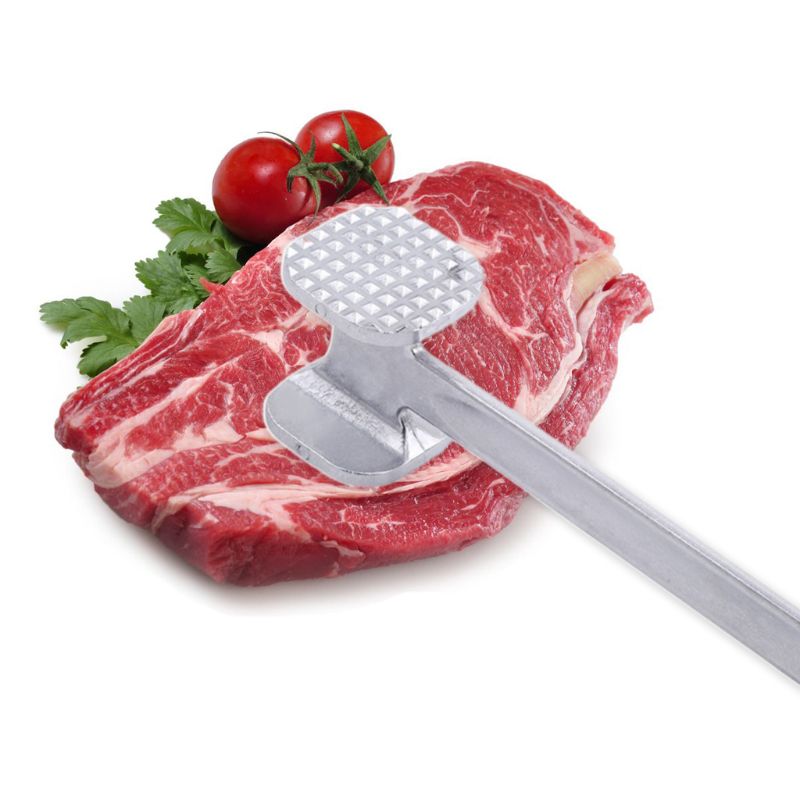 Double Sided Flat Surface Meat Tenderizer Hammer Chicken Meat Pounder Mallet Multipurpose Cooking Tool for Steak Chicken