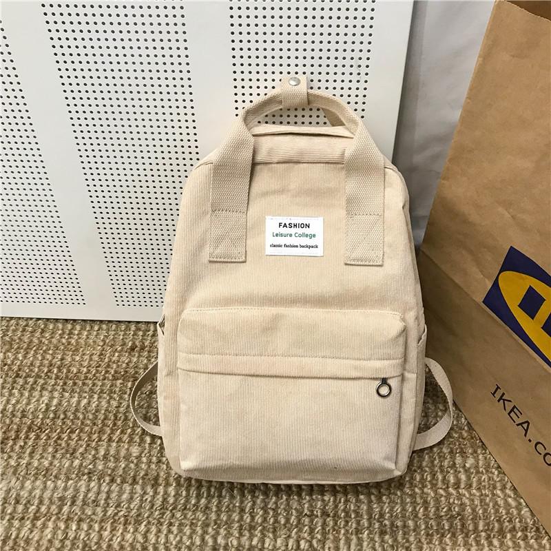 femmes sac à dos velours sac à bandoulière sac à dos Mochilas femme sac à dos sac d'école pour adolescentes sac à dos sac à dos: Beige