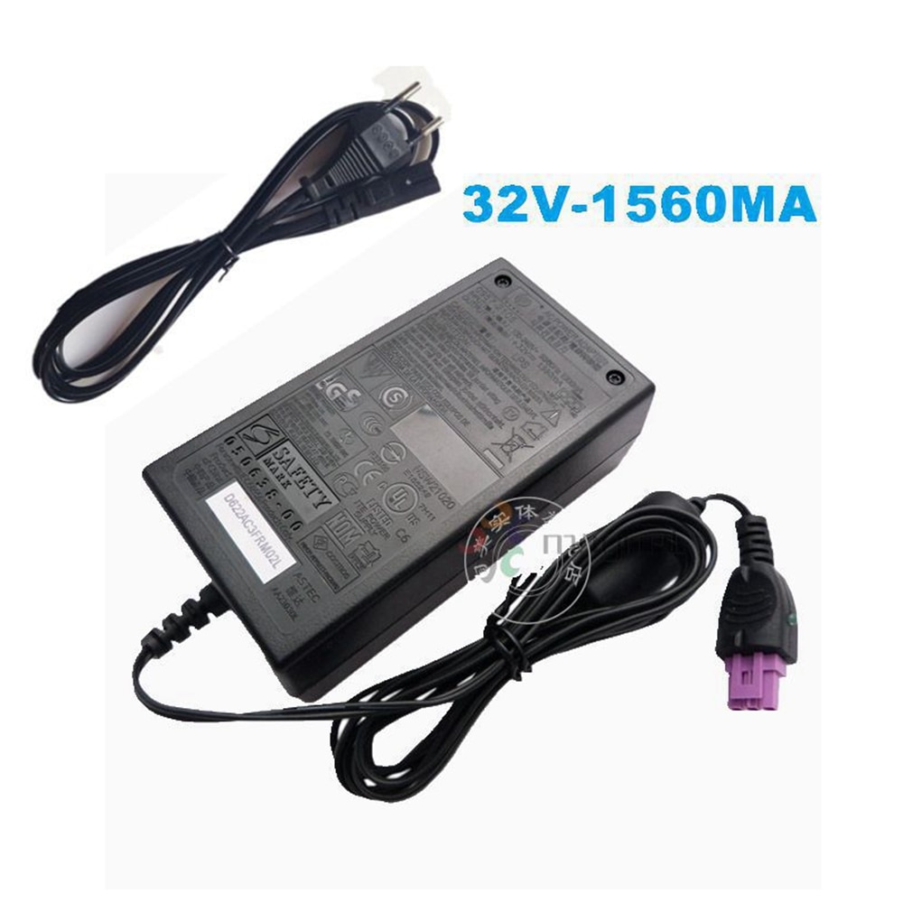 32 V 1560MA Originele AC Adapter Voeding Lader Voor HP Printer 0957-2105 0957-2259 0957- 2271 0957-2230 Met AC Kabel