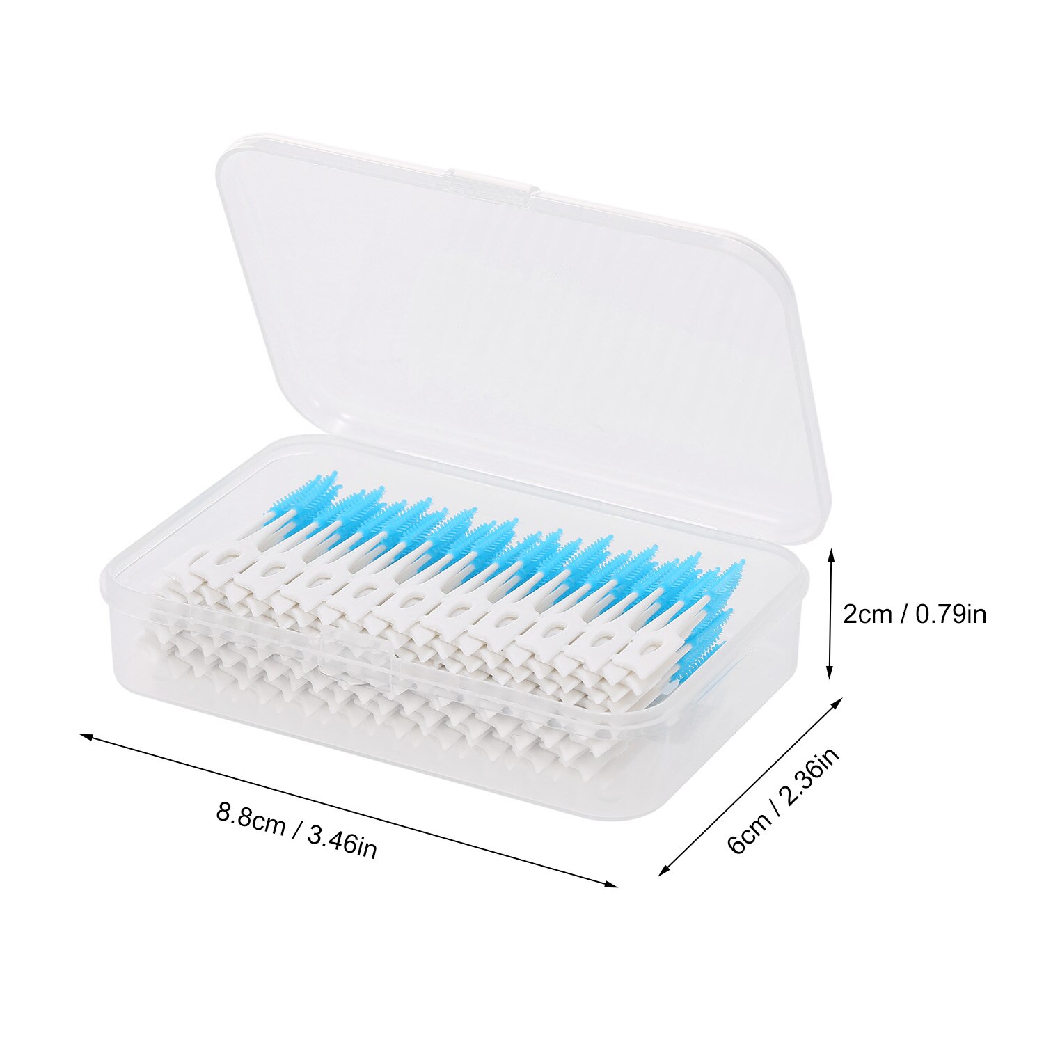 160 stk dobbelt-endet tandstikker tandtråd interdental børste tænder stick tandhygiejne værktøj bløde silikone tandstikkere