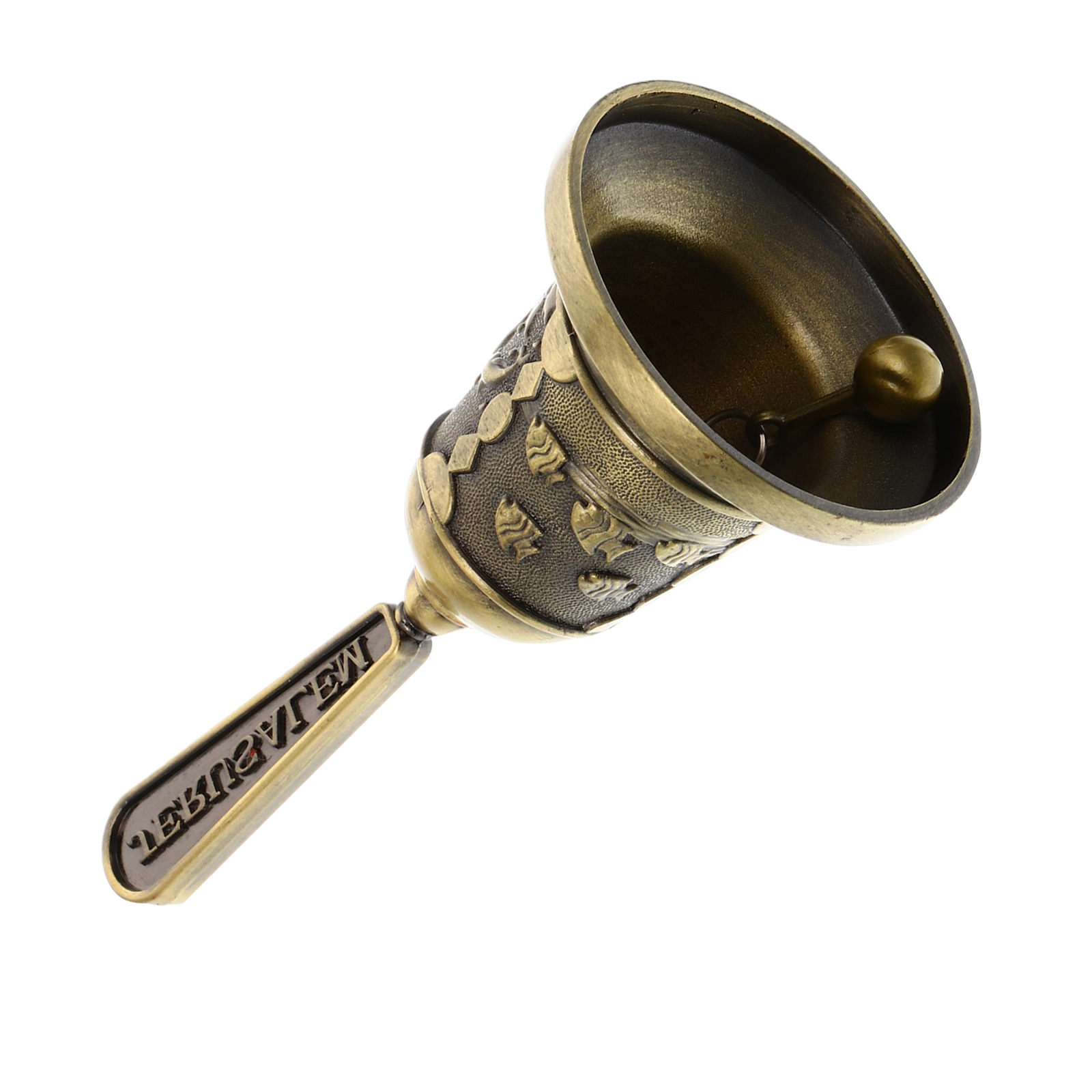 1Pc Hand Bell Retro Hand Call Bell Loud Handbell Wedding Bell Reception Bell